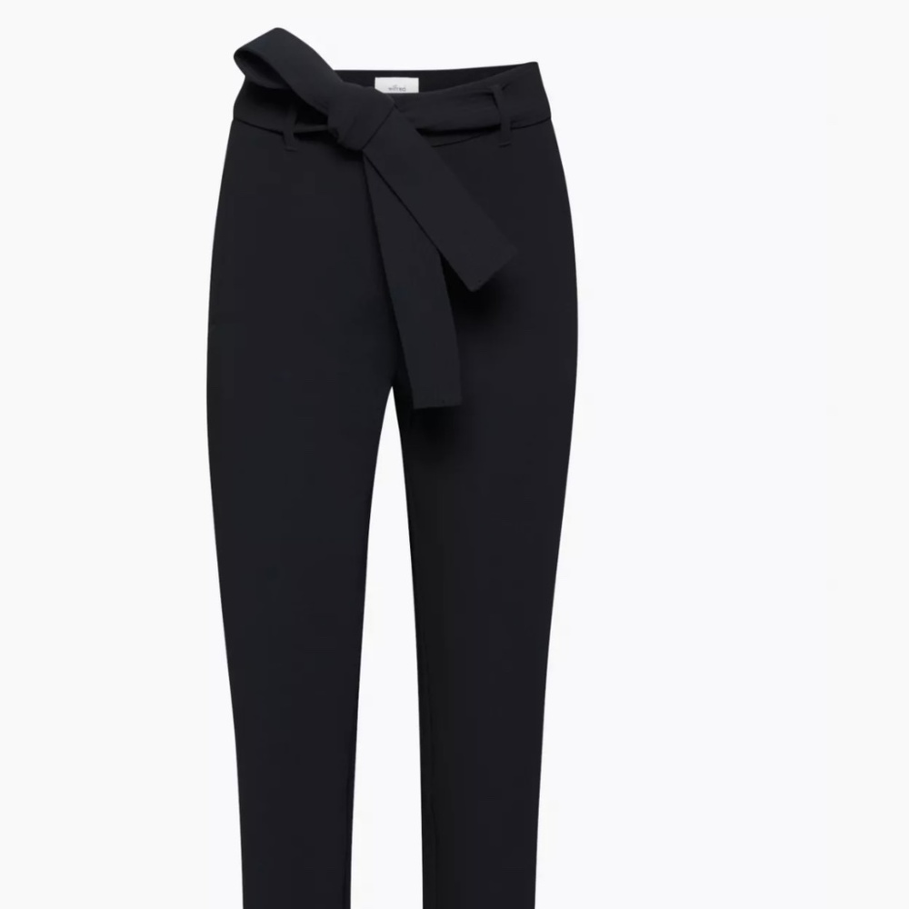 Aritzia Wilfred front tie knot pants